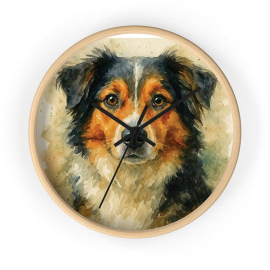 Custom Pet Watercolor Memorial Wall Clock