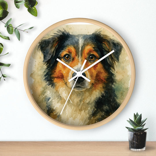 Custom Pet Watercolor Memorial Wall Clock