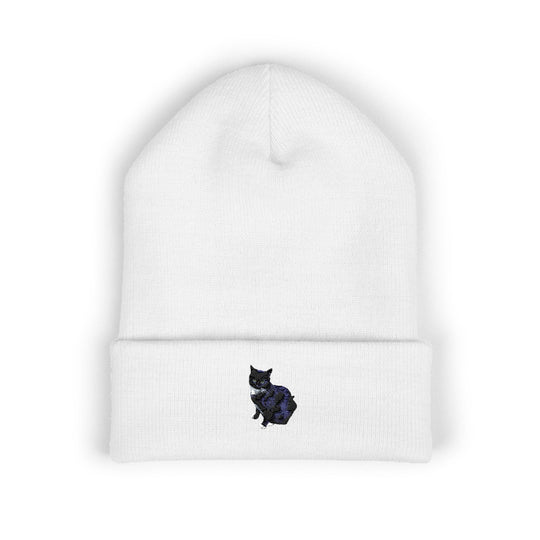 Embroidered Pet Cuffed Beanie Cozy Winter Hat for Pet Lovers