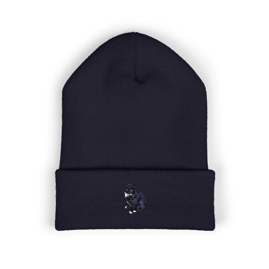 Embroidered Pet Cuffed Beanie Cozy Winter Hat for Pet Lovers