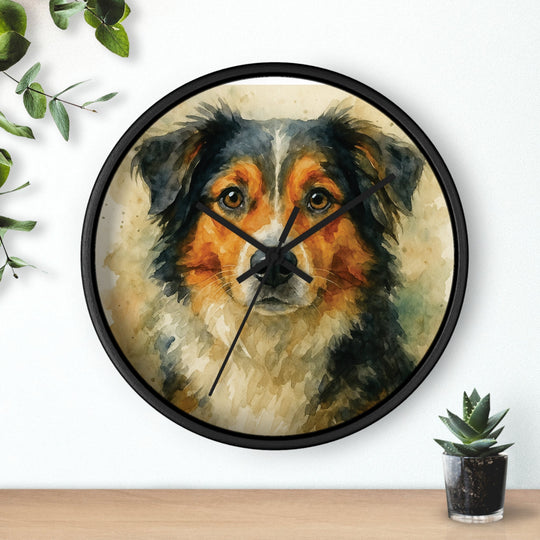 Custom Pet Watercolor Memorial Wall Clock