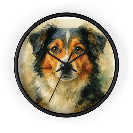 Custom Pet Watercolor Memorial Wall Clock