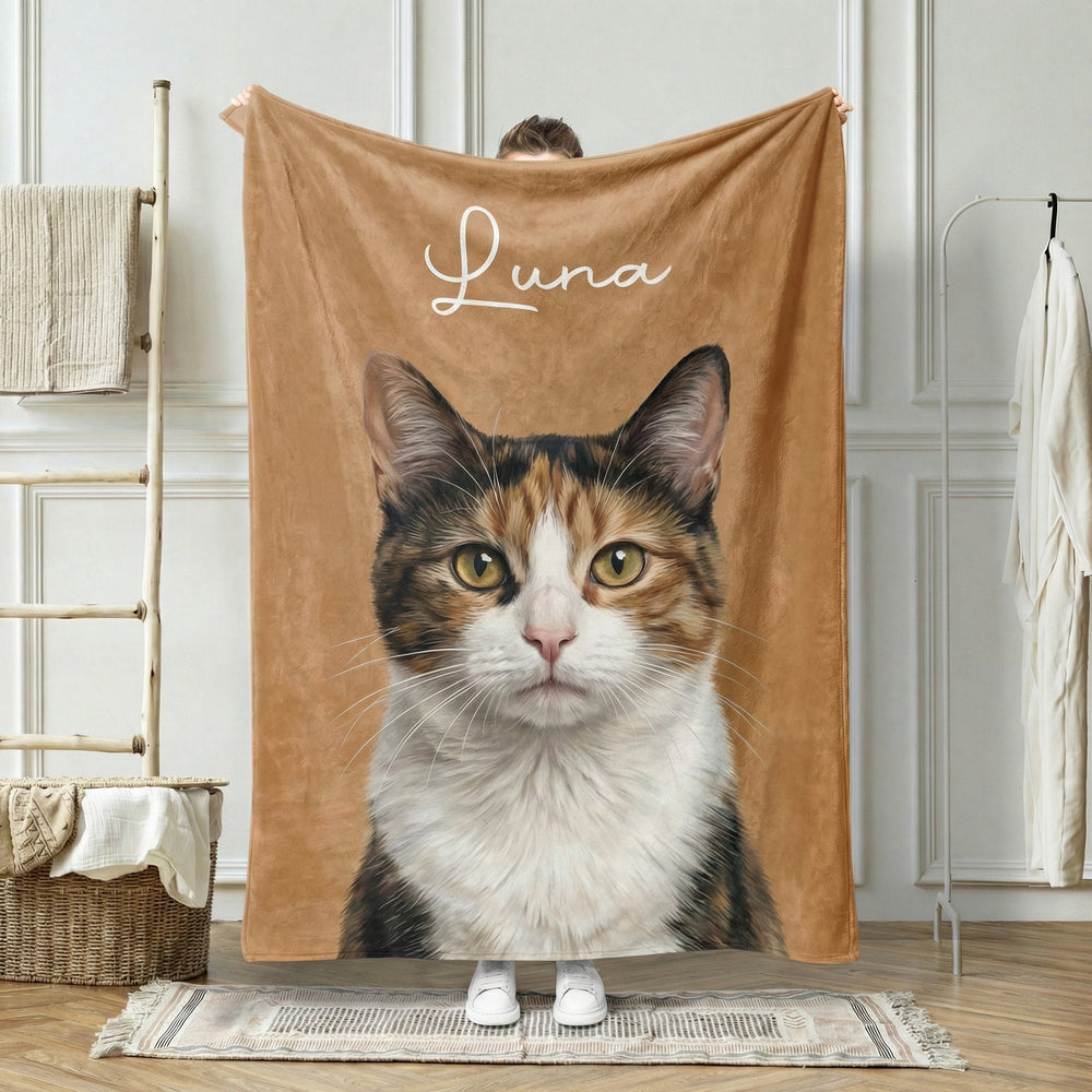 Custom Pet Photo Blanket