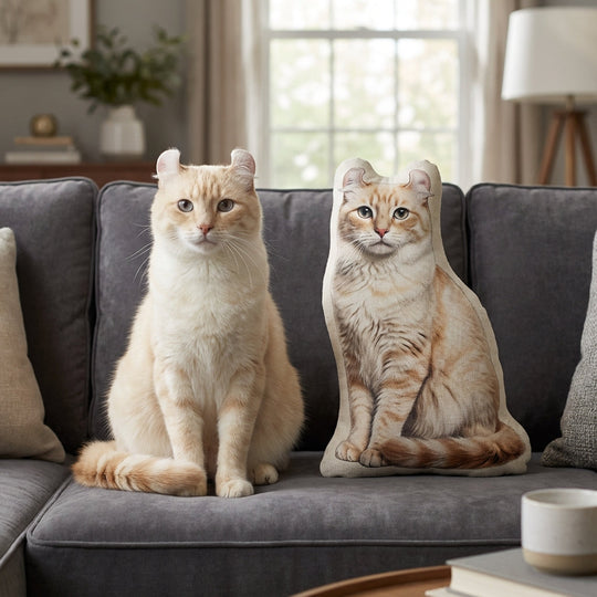 Custom Cat Pillow With Your Cat Photo Soft And Lifelike Design