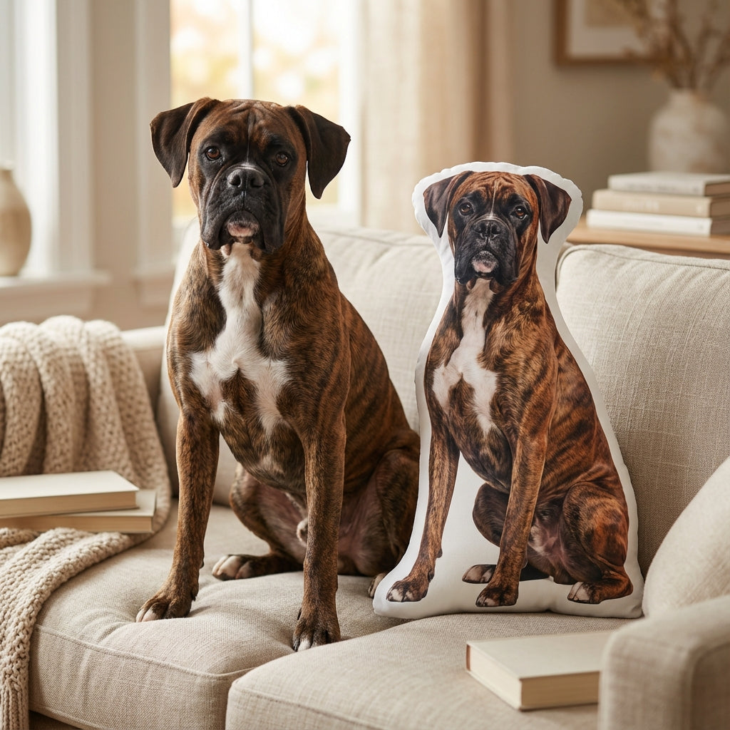 Dog Shaped Pillow Custom From Photo