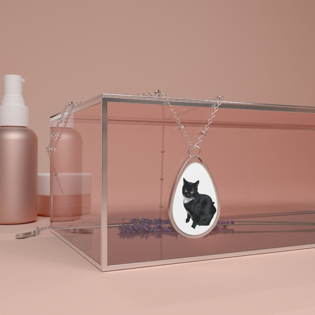 Custom Pet Oval Photo Necklace Personalized Pet Pendant