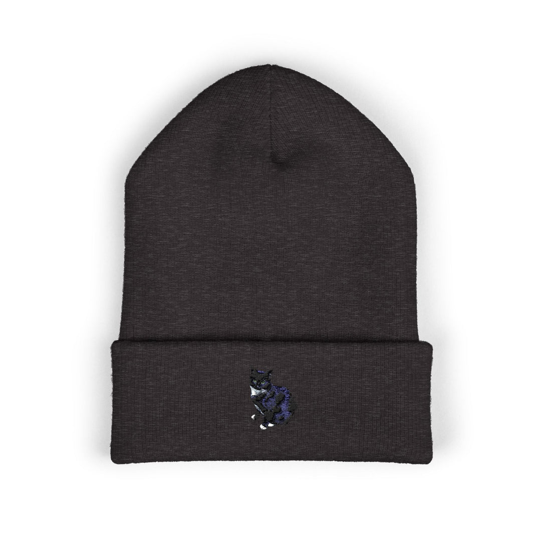 Embroidered Pet Cuffed Beanie Cozy Winter Hat for Pet Lovers