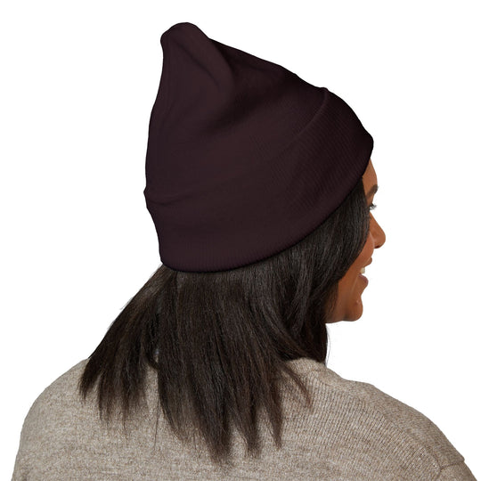 Embroidered Pet Cuffed Beanie Cozy Winter Hat for Pet Lovers