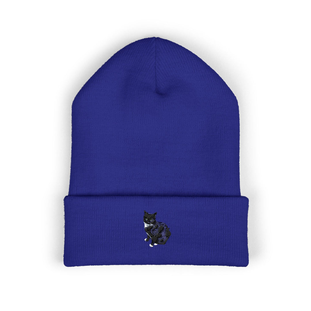 Embroidered Pet Cuffed Beanie Cozy Winter Hat for Pet Lovers