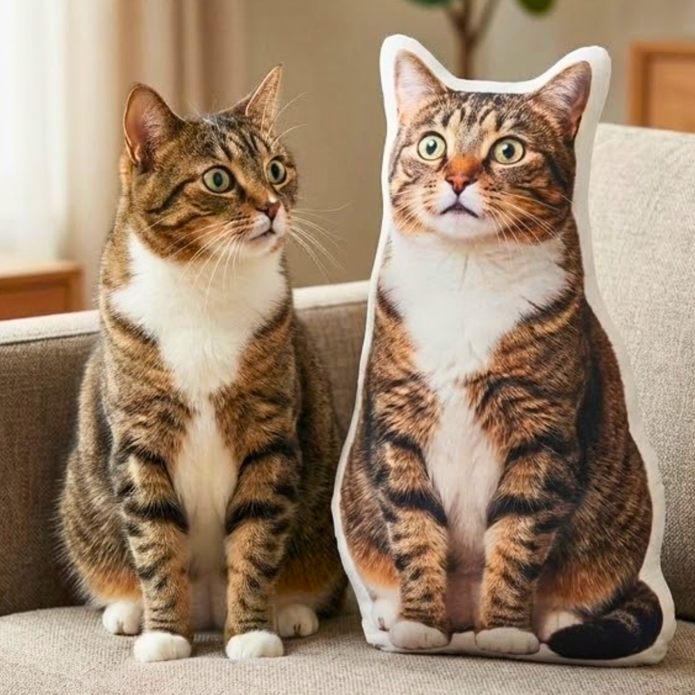 Custom Pet Shaped Pillow That Looks Like Your Pet